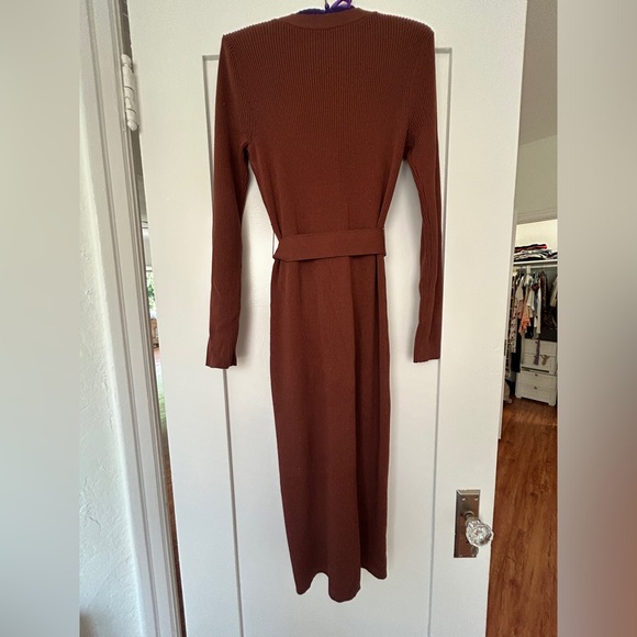 Lovers and Friends Long Brown Duster Cardigan - Picture 4 of 4